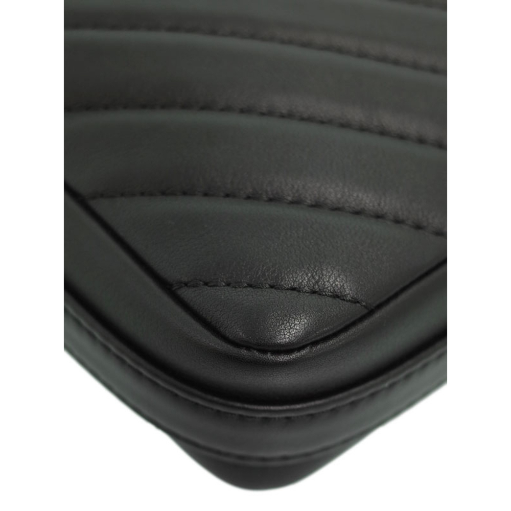 Chanel V Stitch Coco Mark Chain Shoulder Bag Black - Picture 4 of 5
